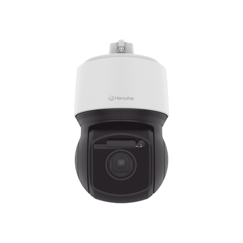 Cámara PTZ IP antivandálica 6MP / 30x Zoom Óptico / IR 200m / Exterior IP66 / NEMA4X / Auto tracking basado en IA / H.265 & WiseStream / Wiper incluido