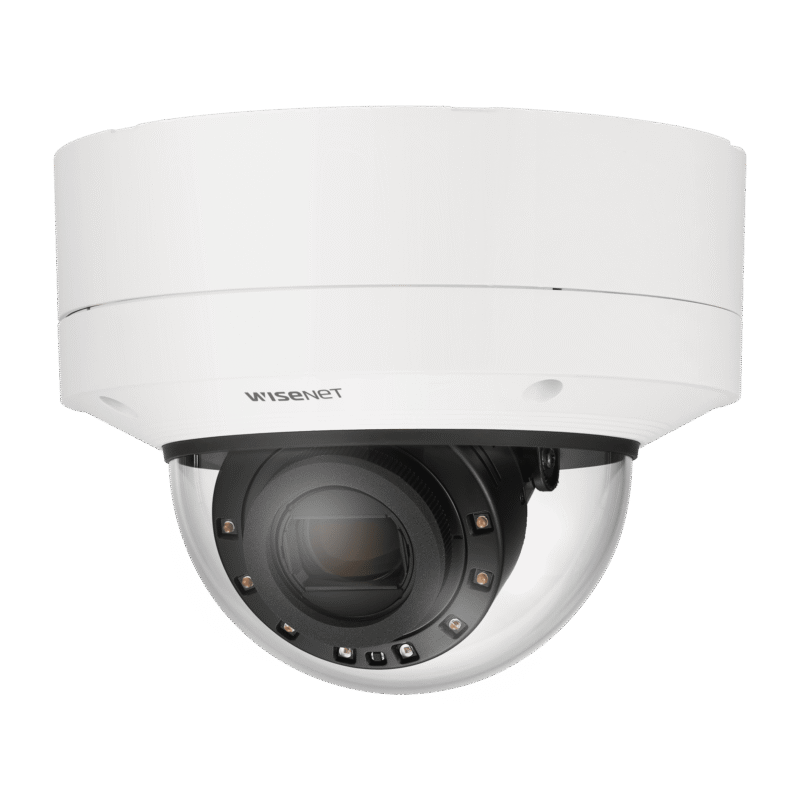 Cámara IP Tipo Domo Antivandálico con inteligencia artificial 2MP Lente Varifocal 5.2 - 62.4 MM IR 70M/ H.265/ H.264/WDR 150DB/ HLC/ Doble SD CARD/ 12VDC/24VAC/POE, IP67, IK10