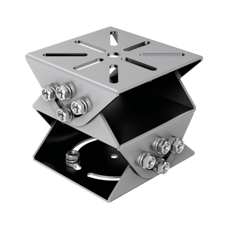 Montaje de Conexión PT para Cámaras IDS-TCM403 / Fabricado en Aluminio / Anticorrosivo