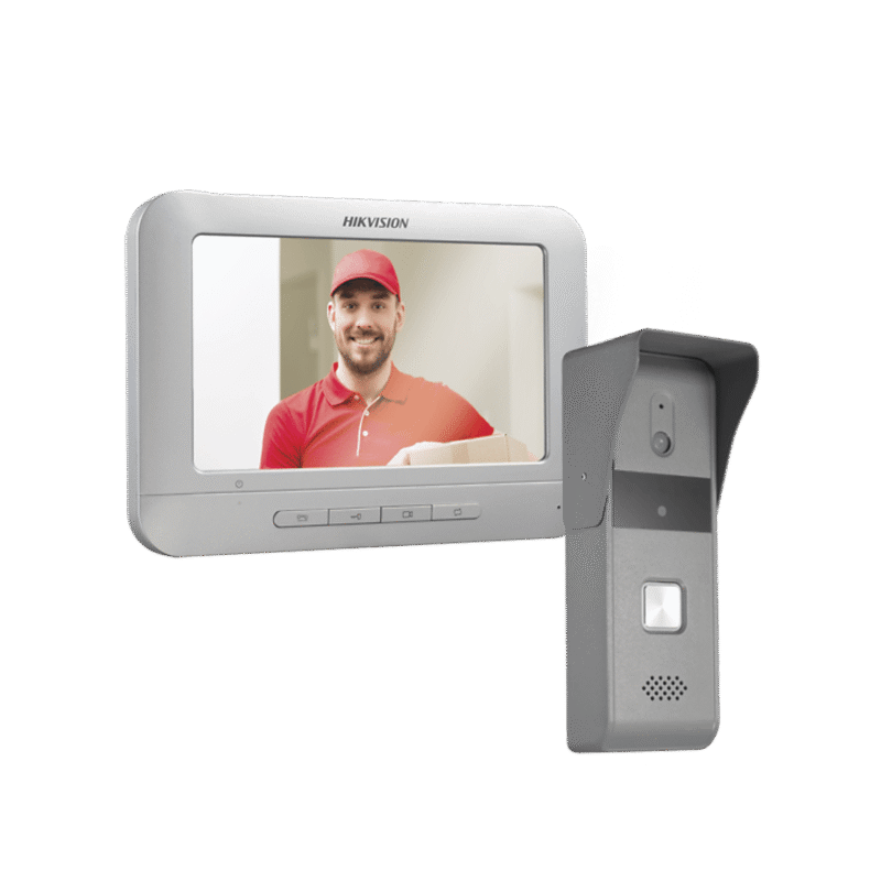 Kit de Videoportero Analógico con Pantalla LCD a Color de 7" / Frente de Calle para Exterior IP65 / Salida de Relevador