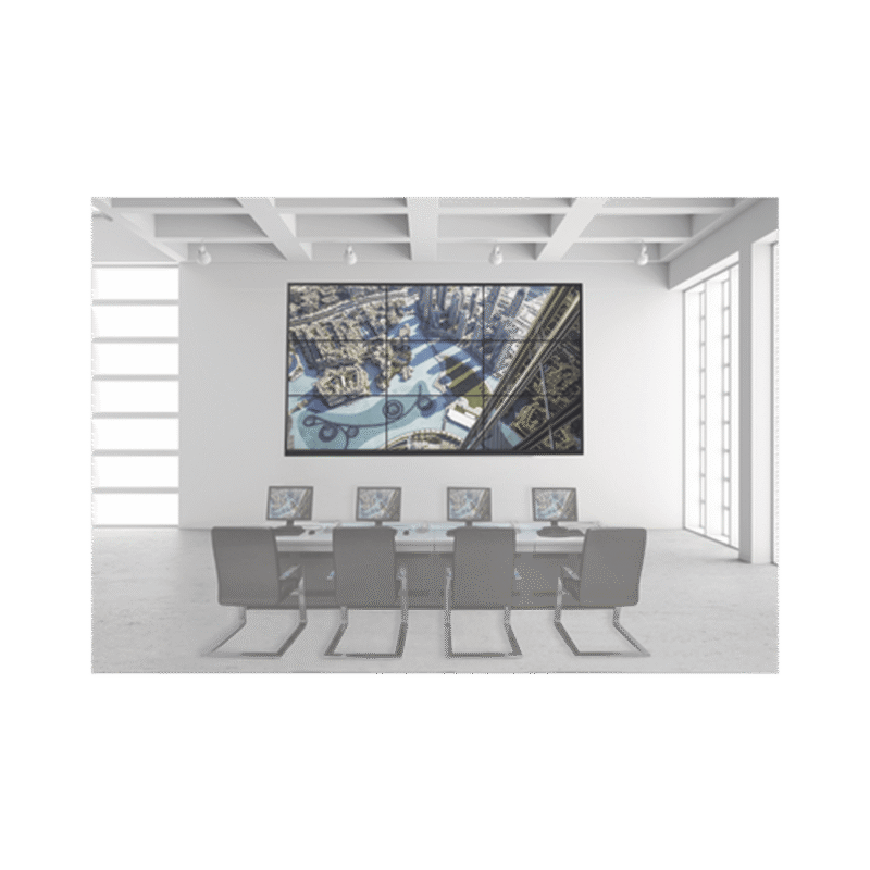 Kit Videowall 3X3 / Incluye 9 Pantallas de 55" / Decoder / Bases de Pared / Accesorios de Instalación