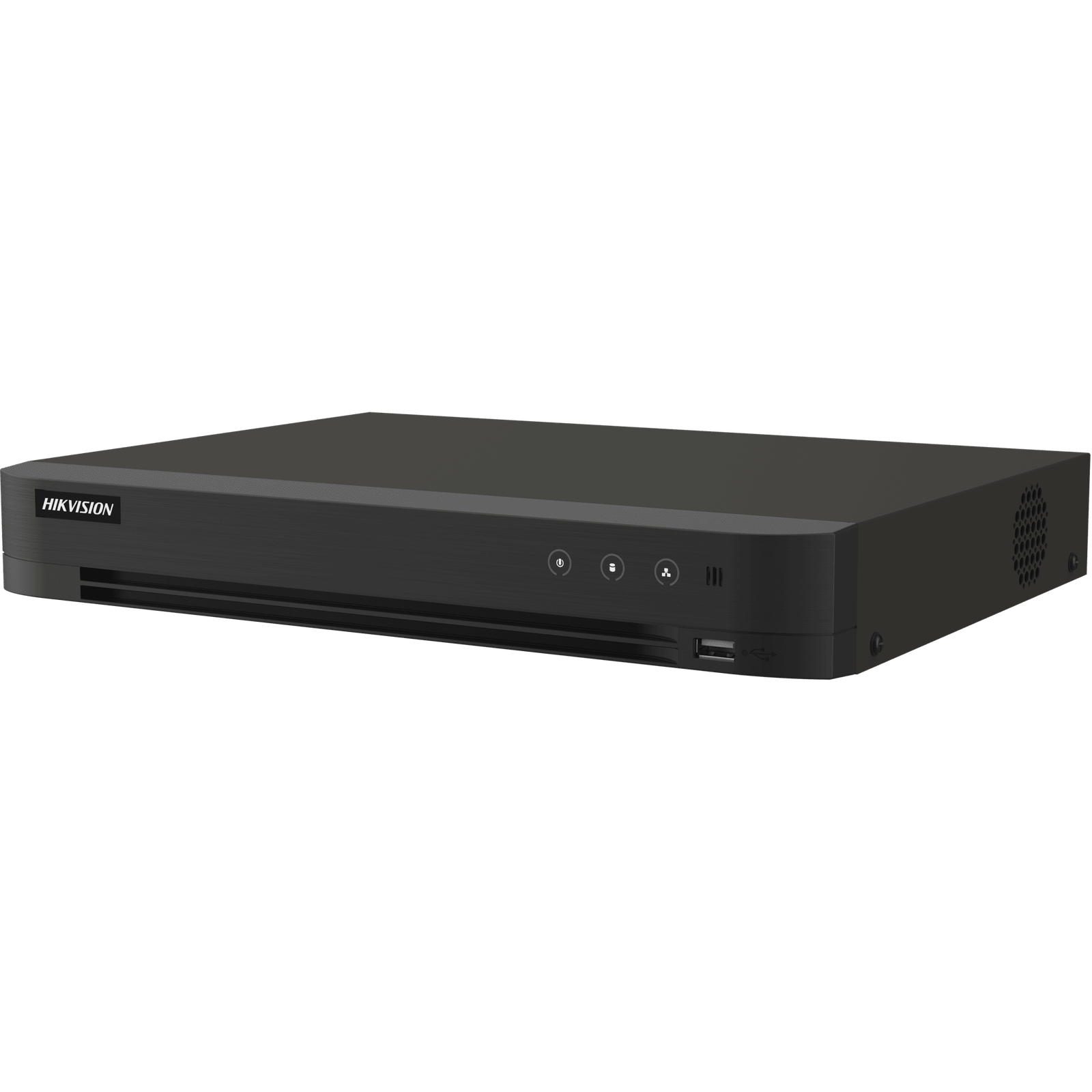 DVR 16 Canales TURBOHD + 16 Canales IP / 8 Megapixel (4K) / Audio Bidireccional / ACUSENSE / Audio Bidireccional / 1 Bahía de Disco Duro / Salida de Video en Full HD / H.265+