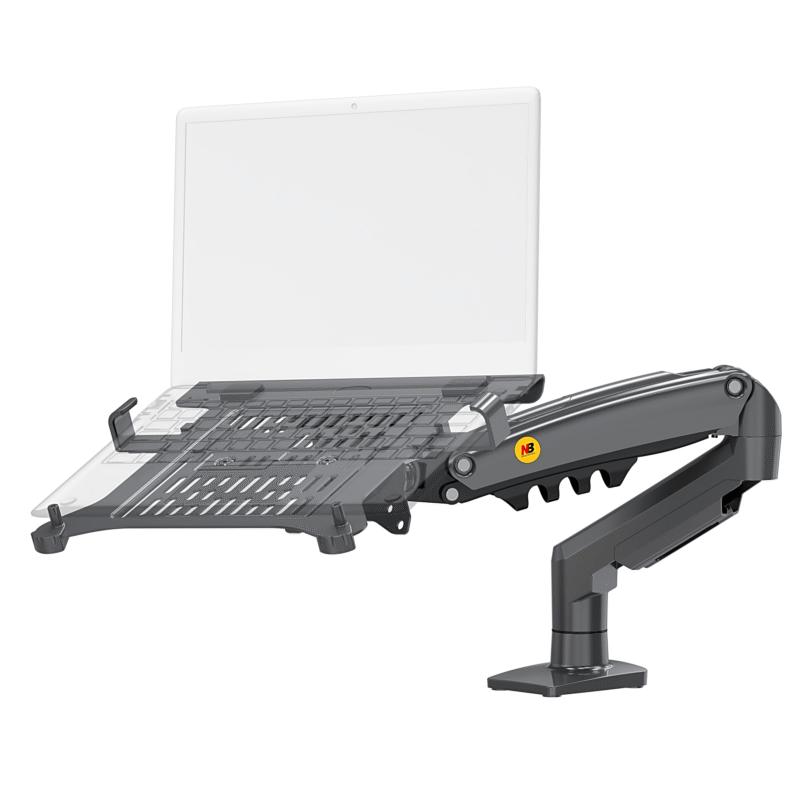 Soporte para Monitor  o Laptop con Resorte de Gas / Compatibilidad de 17 a 30 pulgadas en Monitores y 10 a 17 pulgadas en Laptops / Ajuste Flexibles / Compatible con VESA 100x75 / Capacidad de Carga de 9 kg / Estructura Robusta