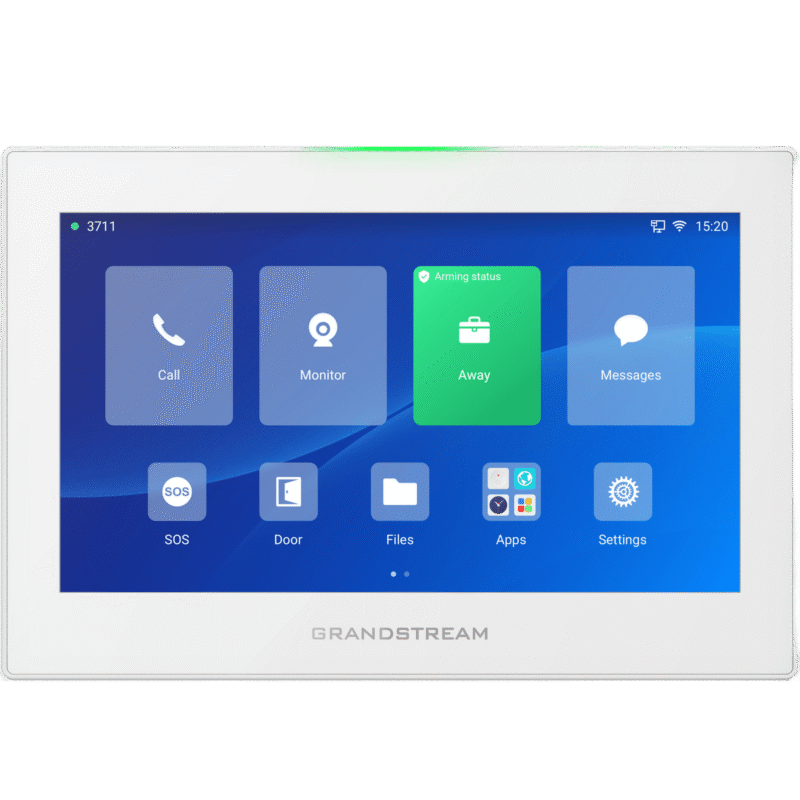 Estación de Intercomunicación SIP con Wi-Fi 6, Bluetooth y Control Total para Agendamiento de Salas y Edificios Inteligentes (Color Blanco)