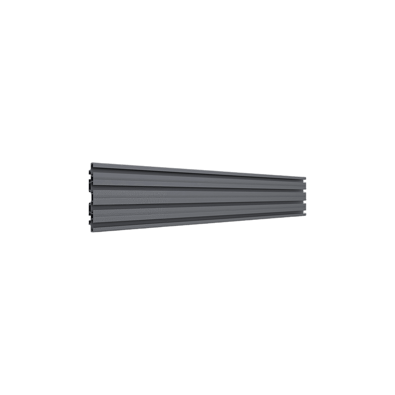 Accesorio_ Riel de Aluminio con Longitud 1750 mm | Ancho 120 mm|  Espesor 9 mm | Incluye Tapas y Tornillos | Compatible con estructura para Videowall | Diseño Modular