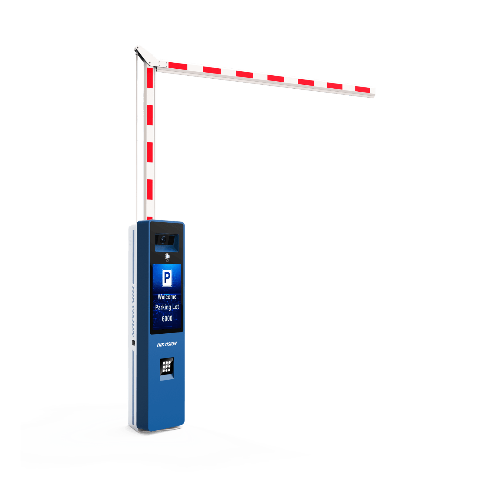Barrera Vehicular IZQUIERDA Todo en Uno / Brazo Articulado Incluido de 4 mts / Cámara ANPR Integrada / Boton de Ayuda / Pantalla LCD / Apertura en 4 segundos