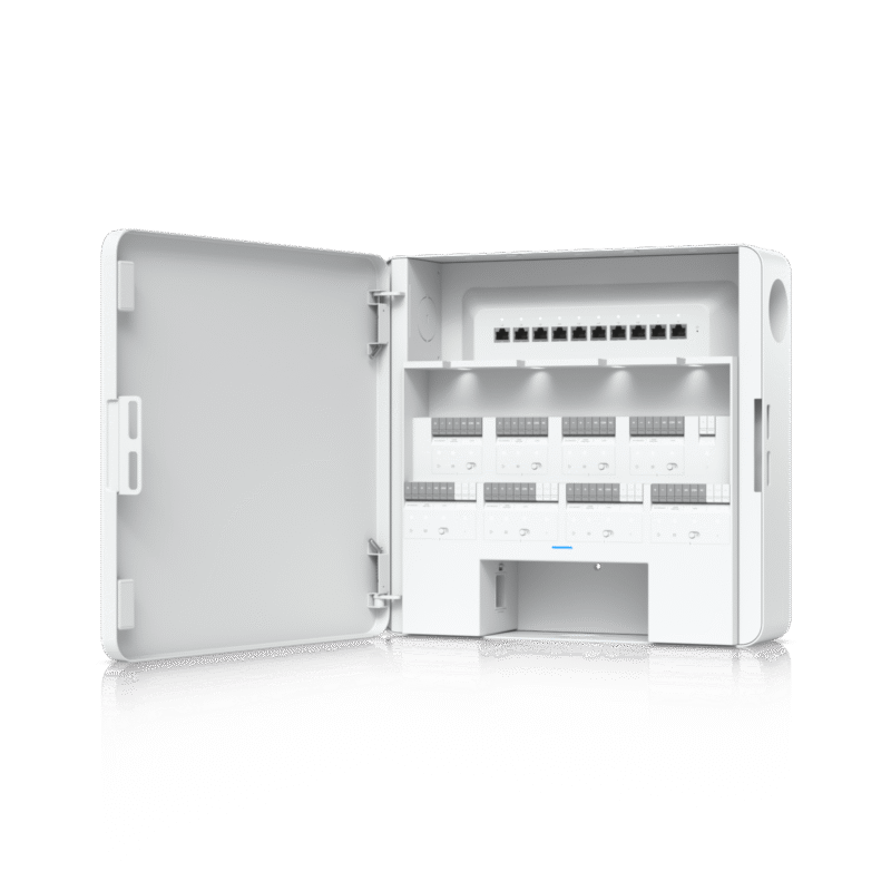 Enterprise Access Hub/Concentrador de Acceso Empresarial con Control de Entrada y Salida de hasta 8 Puertas y Soporte de Respaldo de Batería