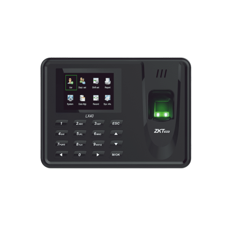 Lector de Huella con Teclado para Control de Asistencia, 500 Huellas, Genera Reporte por USB en Excel, Descarga mediante memoria USB / (solo en idioma ingles)