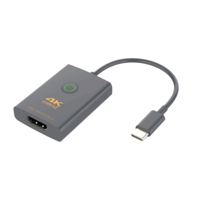 Adaptador USB-C a HDMI con Seguridad de Un Clic | Resolución 4K Ultra HD 60Hz | HDMI 2.0b 18 Gbps | DP 1.2a | Silenciamiento de Video Instantáneo | Protección ESD ±8kV | Audio 7.1 Canales | Compatibilidad Universal