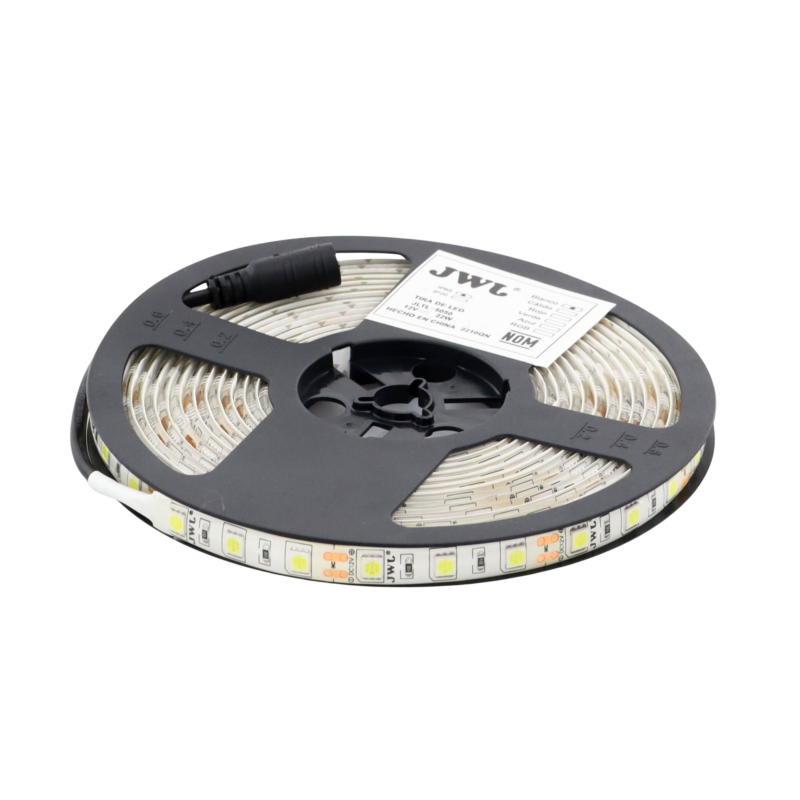 Tira Led de 5 m / Color Blanco / Uso Exterior / Potencia 22 W / 900 lm/ 12 V CD / IP 65.
