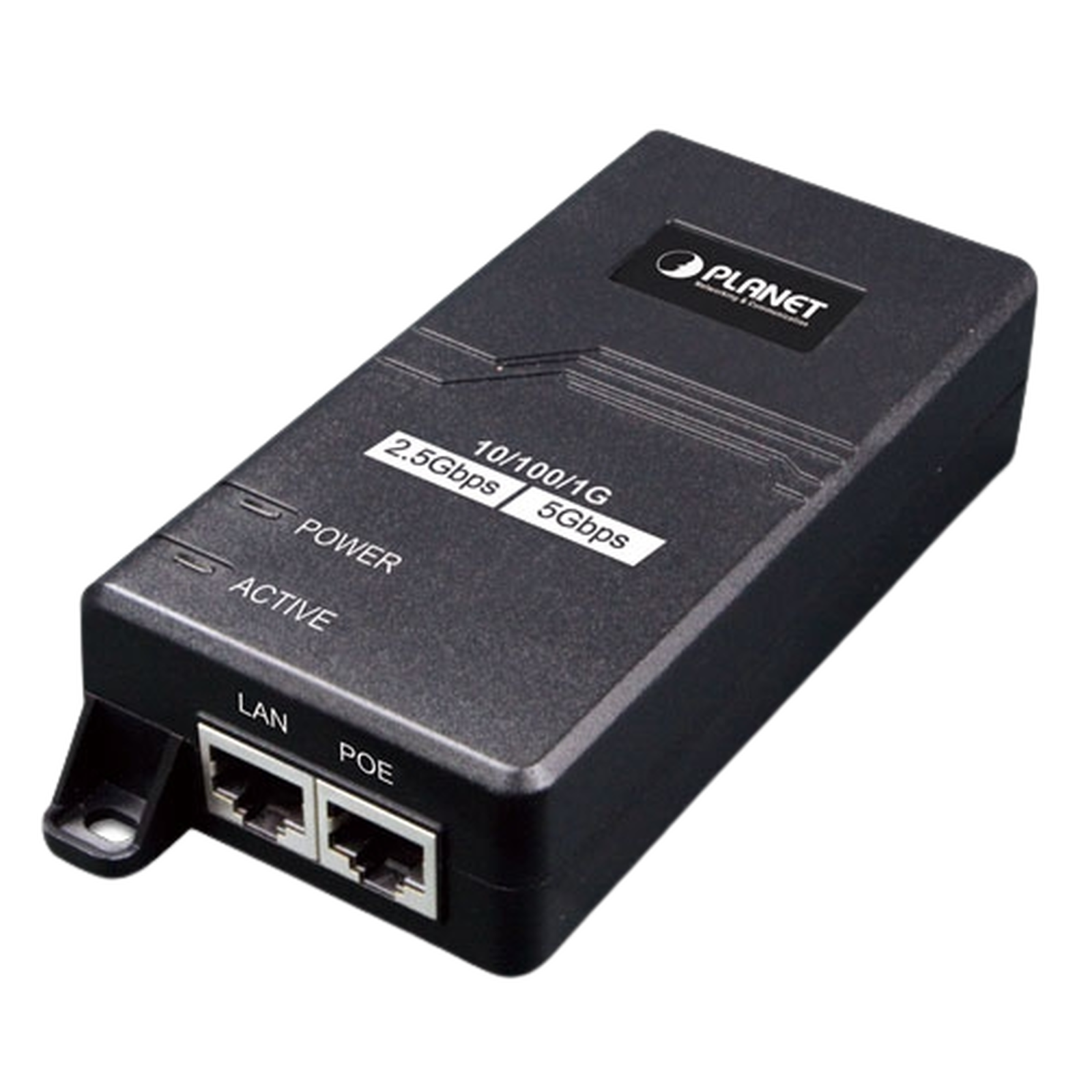 Inyector PoE 802.3 af/at, Hasta 30 W, con Puertos de 10/100/1000Mbps/ 2.5 Gbps/5 Gbps
