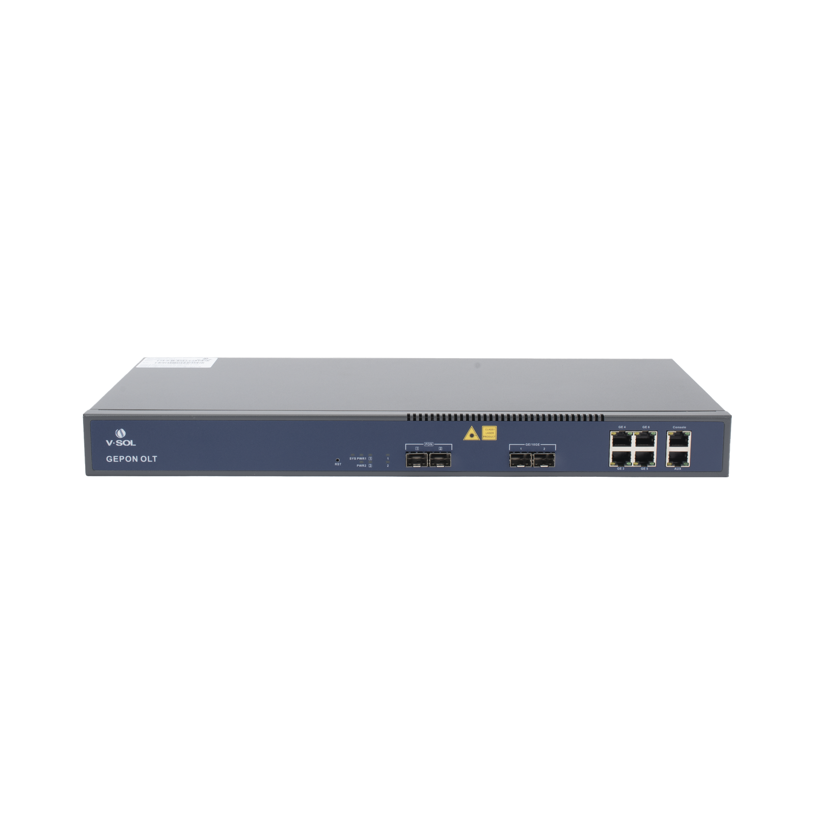 OLT de 2 puertos EPON con 6 puertos Uplink (4 puertos Gigabit Ethernet + 2 puertos Gigabit Ethernet SFP/SFP+) / hasta 128 ONUS