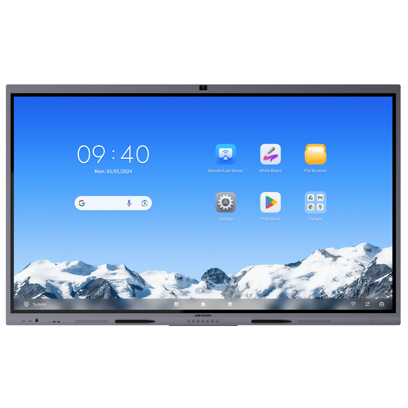 Pantalla Interactiva Touch de 86" Android 14 / Asistentes IA /Google Suite Preinstalado con Certificación EDLA / Cámara Web 8 MP / Resolución 4K / Bocinas Integradas / Entradas HDMI y VGA / Incluye 2 Lápices para Escribir