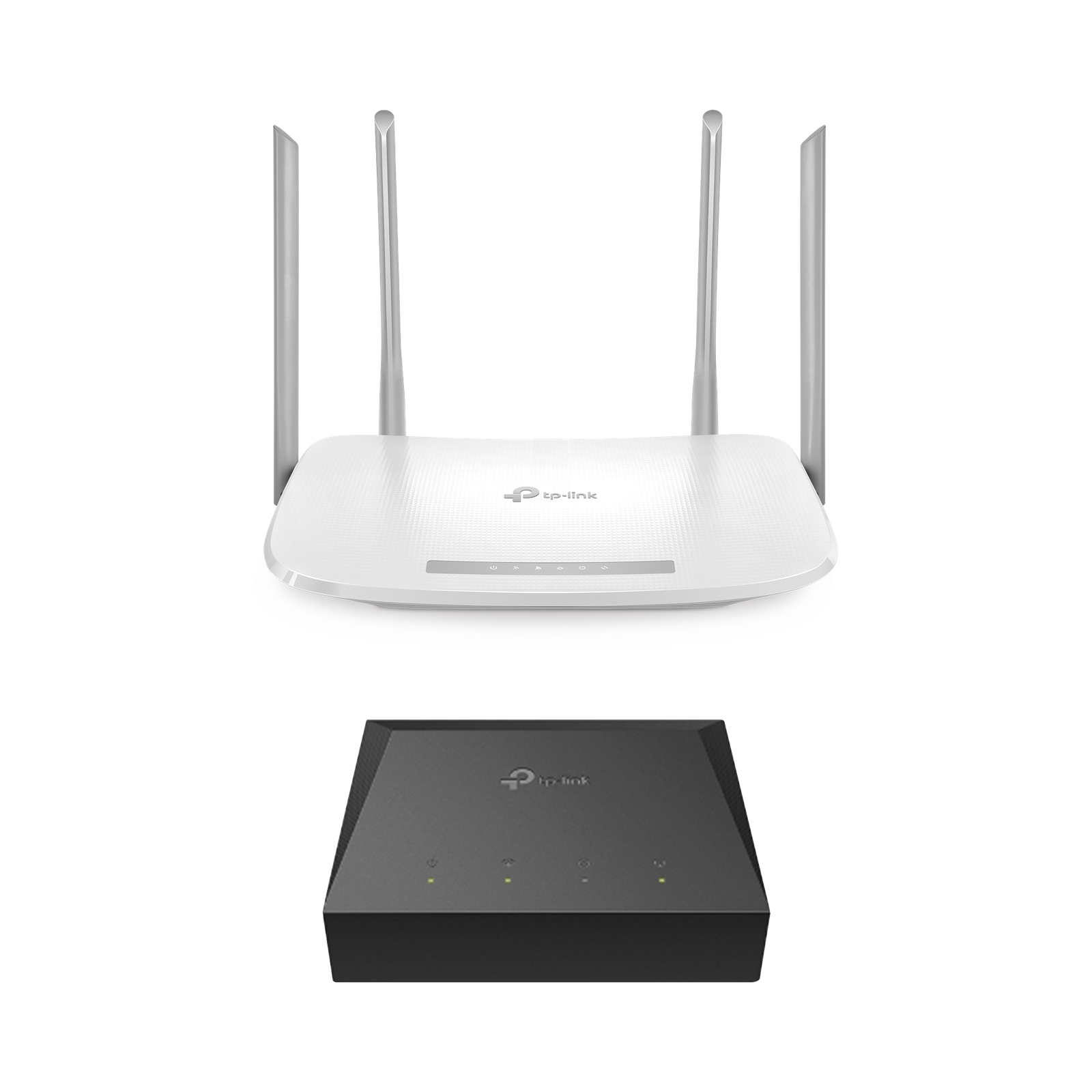 Kit de ONU Gigabit XZ000G3 con Router Router Inalámbrico ISP doble banda AC, Hasta 1167 Mbps, 4 antenas externas omnidireccional, Puertos Gigabit