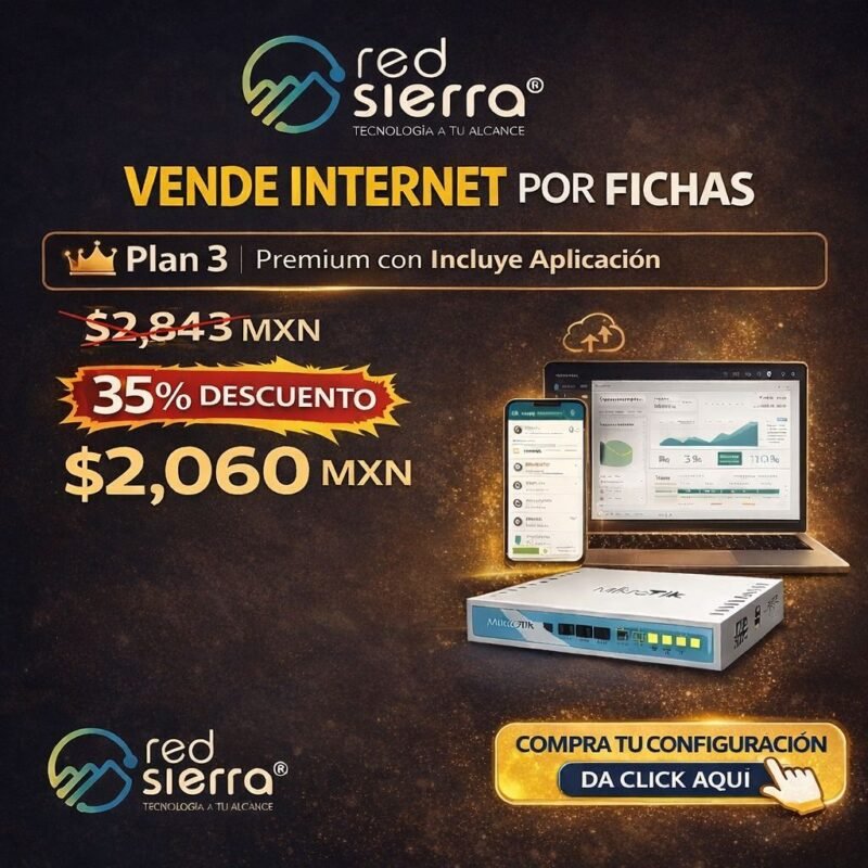 Hotspot Profesional Plan 3 Premium – Plataforma WISP + App Móvil | Sin Pagos Mensuales