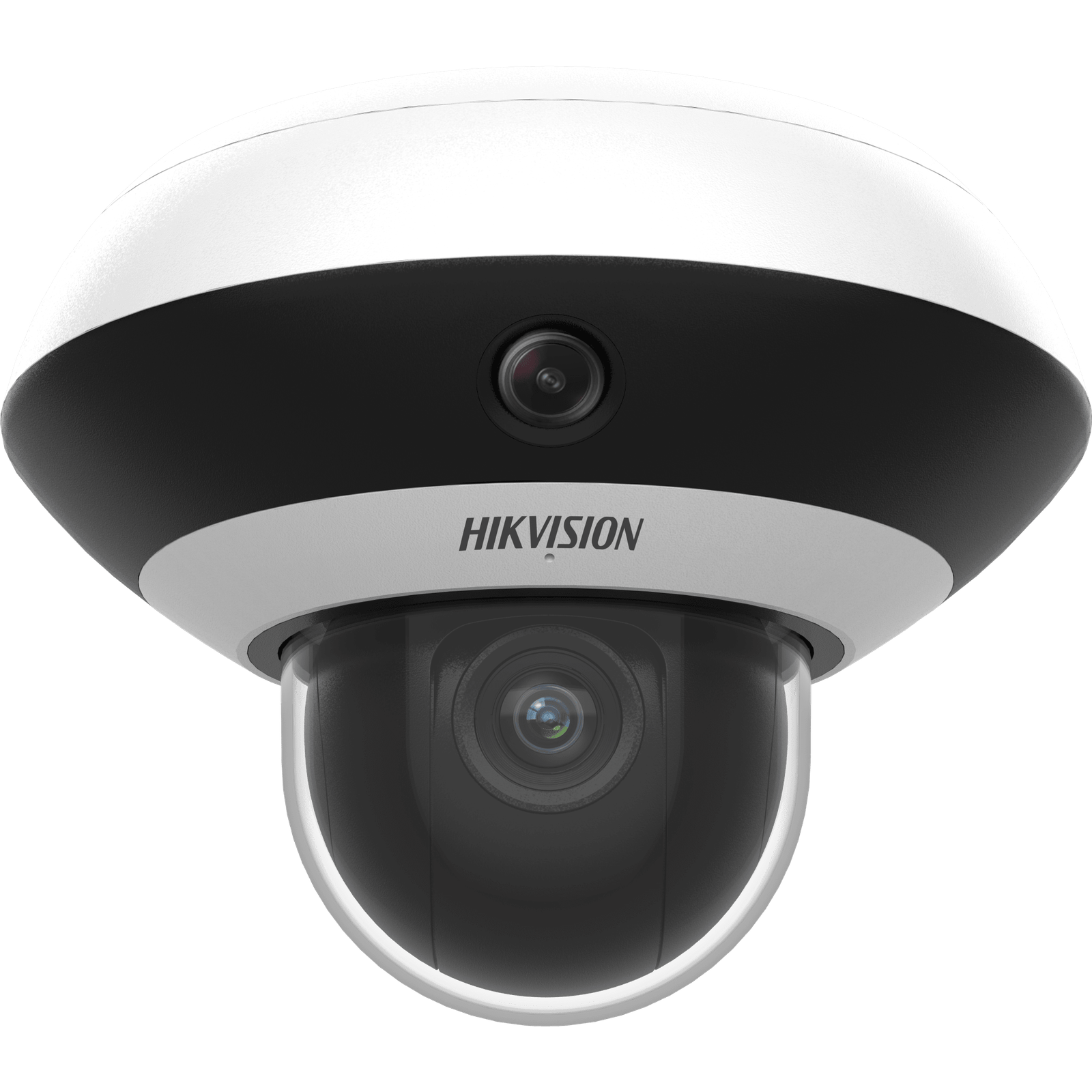 Mini Domo PanoVu 4 Megapixel / 1 PTZ 4X Zoom + 3 Lentes Panorámicos 360° / H.265 / 10 mts IR / Uso en Interior / PoE+ / dWDR / Micro SD