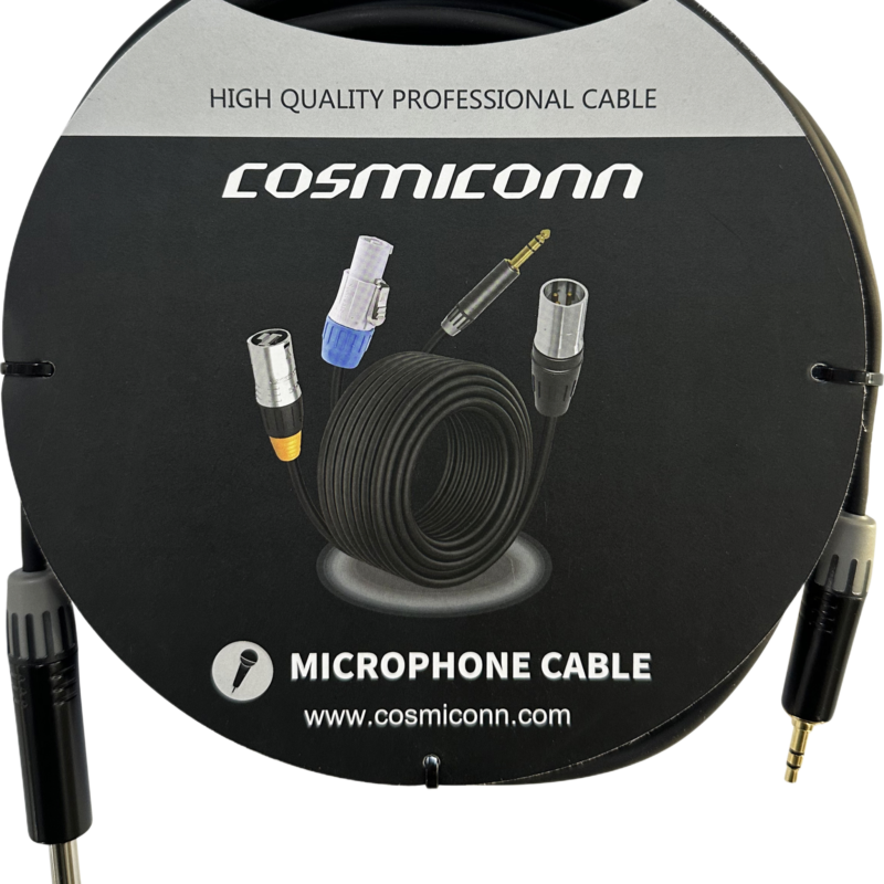 Cable 6.35mm a 3.5mm, conectores color negro MP3X-B - MTP3C-BG, length 5m