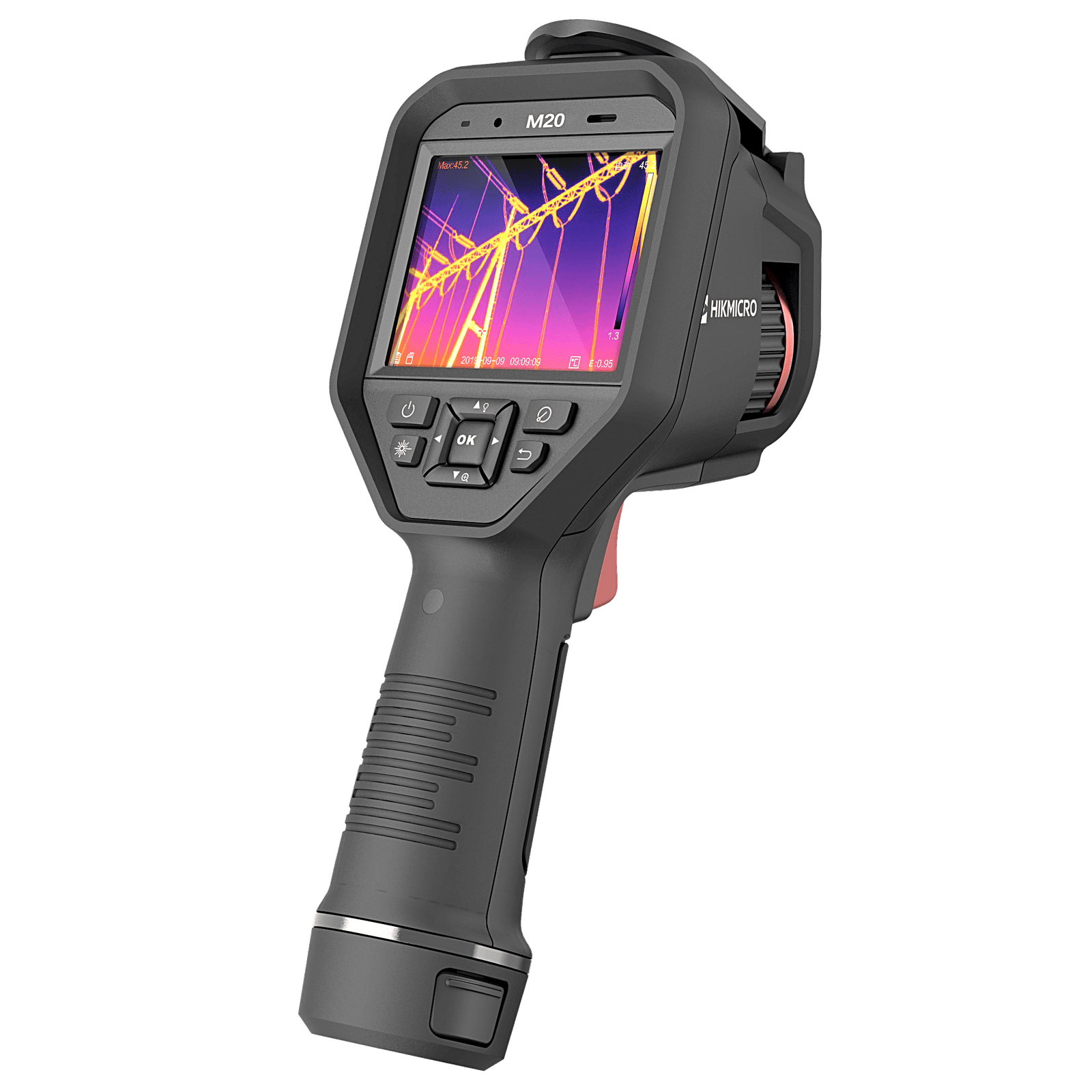 M20 - Cámara Termográfica Portátil Profesional / Resolución Térmica 256 x 192 / Cámara Visual 8MP / Pantalla Táctil LCD 3.5" / Rango de -20°C a 550°C / Precisión ±2°C