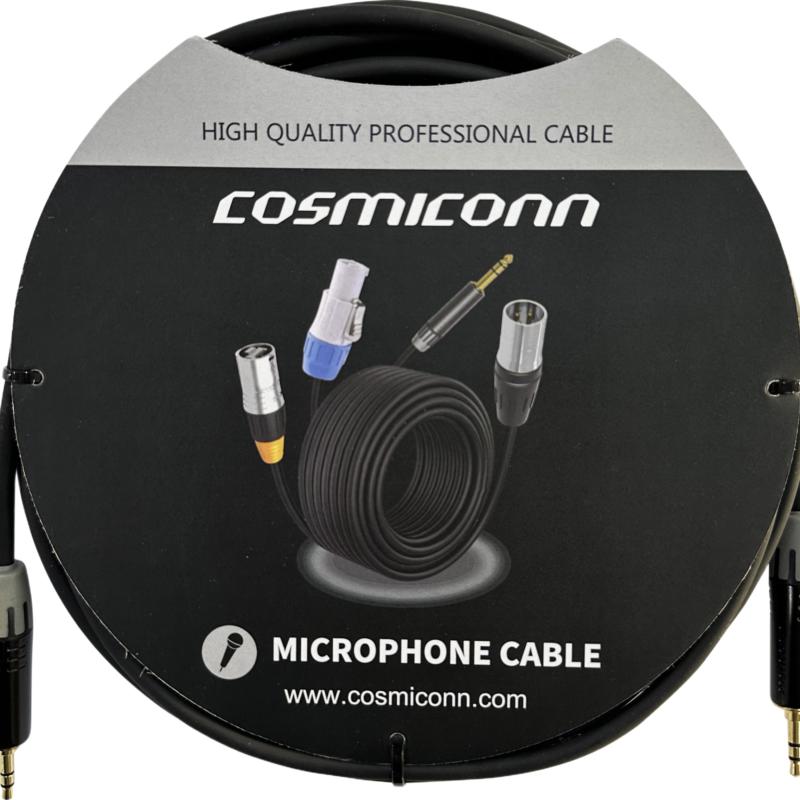 Cable 3.5mm a 3.5mm, conectores color negro MTP3C-BG, length 5m