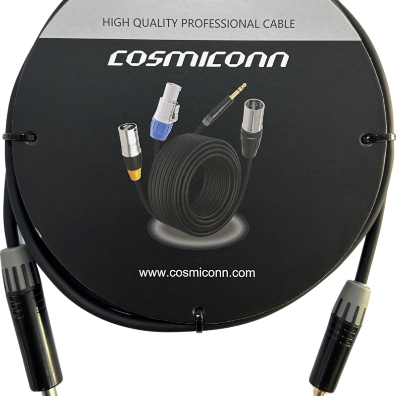 Cable 6.35mm a 3.5mm, conectores color negro MP3X-B - MTP3C-BG, length 3m