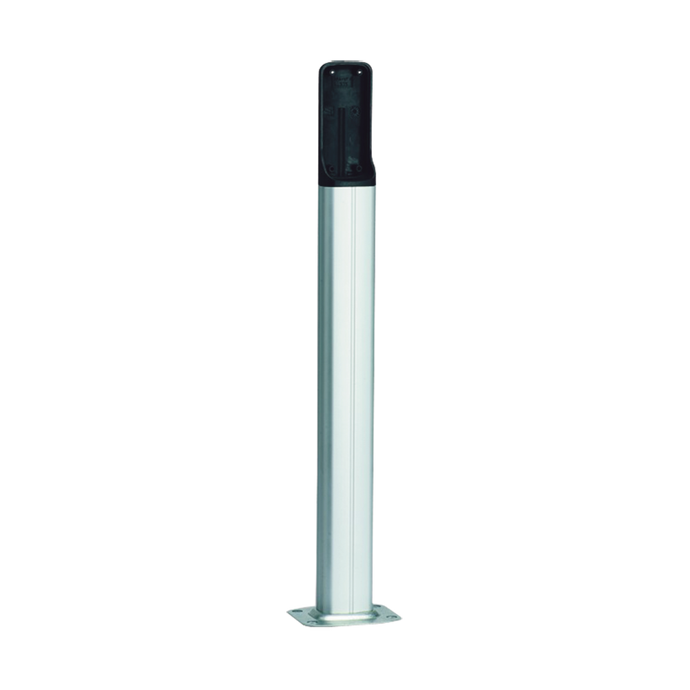 Base de PVC para fotoceldas CAME, Color Plata, Altura de hasta 500 mm