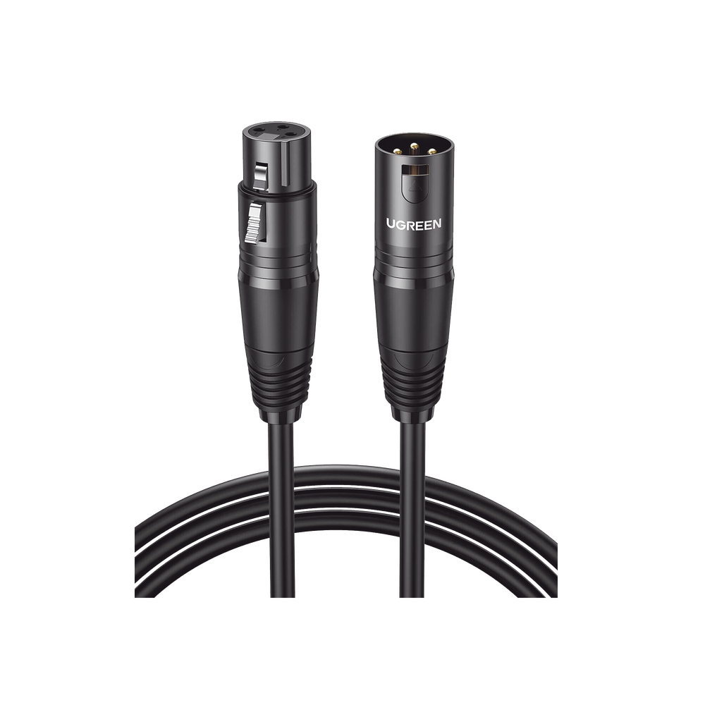 Cable para Micrófono XLR Tipo Canon Macho a Hembra | 5 Metros Plug & Play | Anti interferencias | Triple Blindaje | Alta Calidad | Color Negro