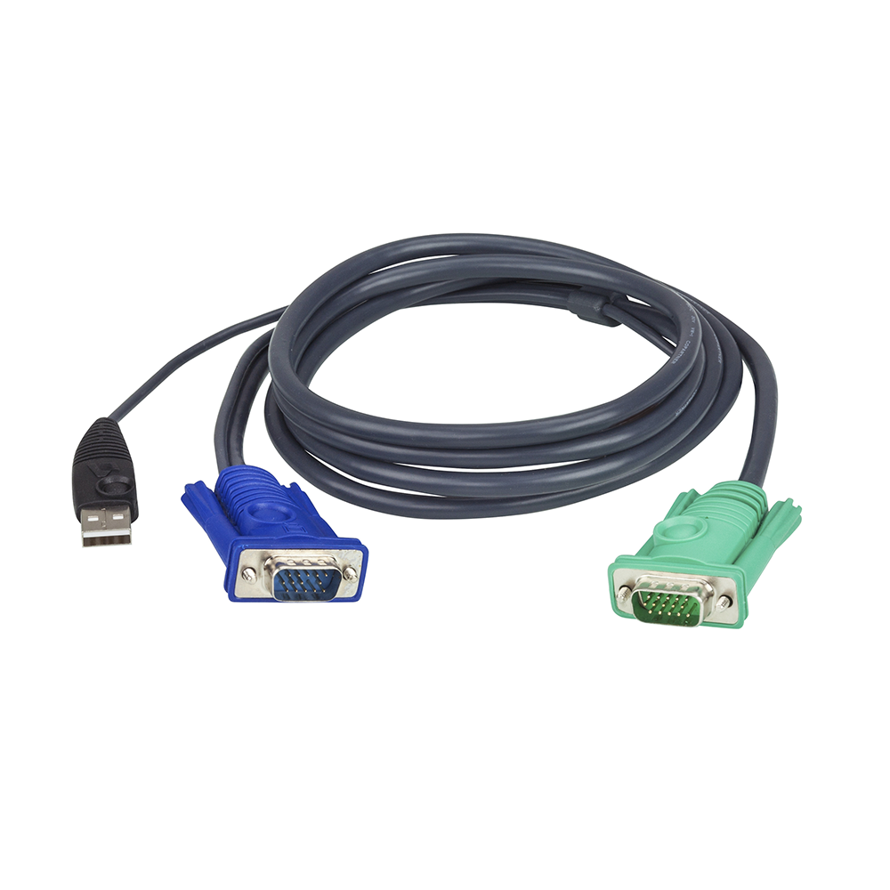 Cable KVM | USB con SPHD | 3 en 1 | De 1.8 m