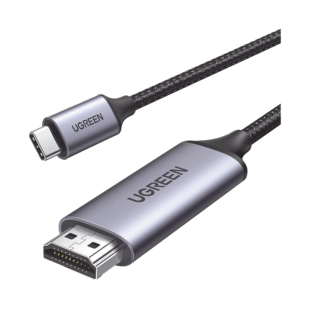 Cable USB-C 3.1 a HDMI 4K | 1.5 Metros (4.92 Pies) | Compatible con Thunderbolt 3 & 4 | Adaptador Tipo-C a HDMI | 4k@60Hz | Soporta Modo Espejo y Modo Extendido | Carcasa de Aluminio | Nylon Trenzado | Conector Niquelado | Blindaje Multicapa