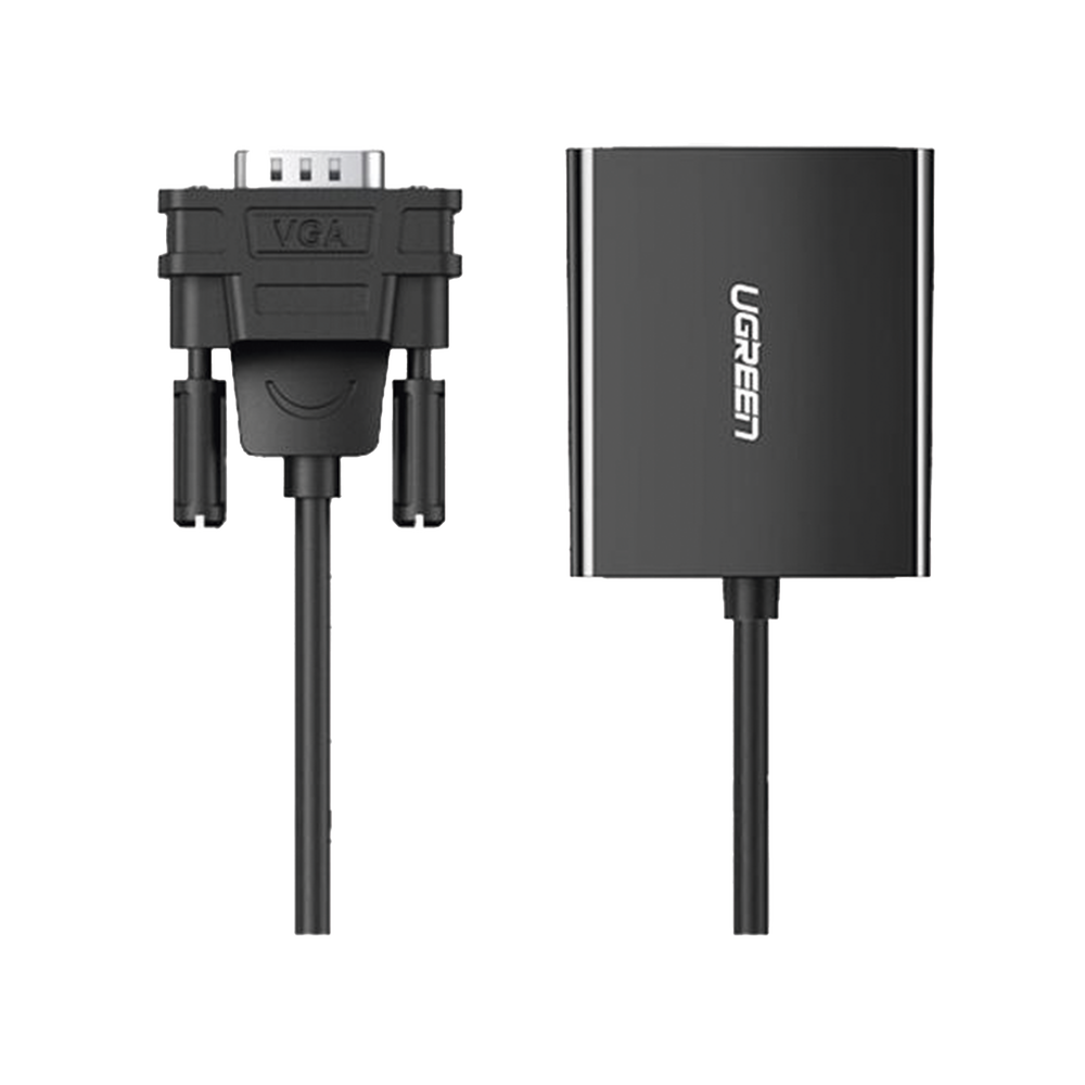 Entrada: VGA Macho / Salida: HDMI Hembra / Resolución de 1080P@60Hz / Puerto Estéreo de 3.5 mm / Plug and Play, Sin Controlador / Longitud del Cable 15 cm. / Incluye Cable de Alimentacion USB / Incluye Cable de Audio de 3.5mm.