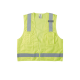 Chaleco de seguridad reflectante de alta visibilidad, mediano/grande. Con múltiples bolsillos de diferente capacidad