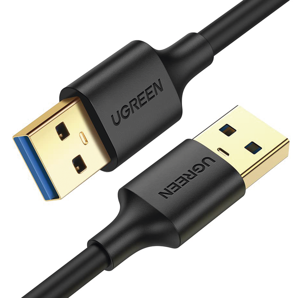 Cable USB-A 3.0 a  USB-A 3.0 / 3 Metros / Macho a Macho / Conector Niquelado / NÃºcleo de Cobre EstaÃ±ado / Blindaje MÃºltiple / Velocidad 5Gbps / No Requiere Controlador / Compatible con USB 2.0 Y USB 1.1