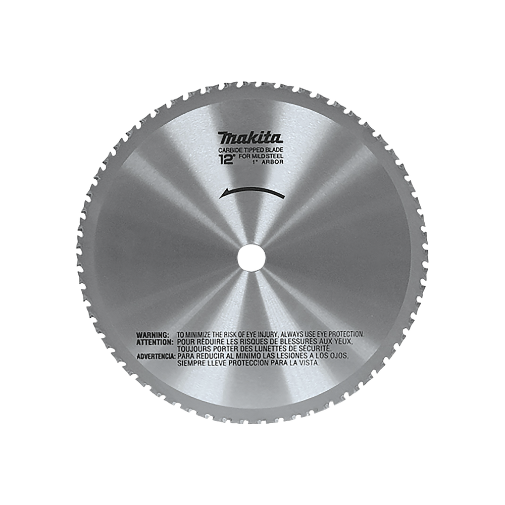 Disco de 12" de 60 Dientes con Puntas de Carburo para Cortar Metal