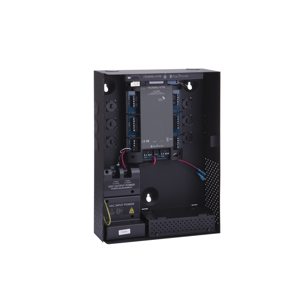 Controlador de Acceso para 2 lectoras / Expandible a 2 Lectores Adicionales / 30,000 Tarjetas / Incluye Gabinete y Fuente de Alimentación / Nueva Generación!