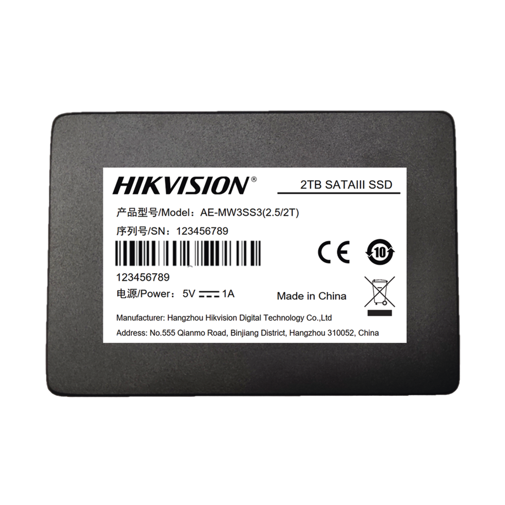 SSD PARA Videovigilancia Móvil / 2 TB / 2.5" / Alto Performance / Uso 24/7 / Resistente en Alta Temperaturas