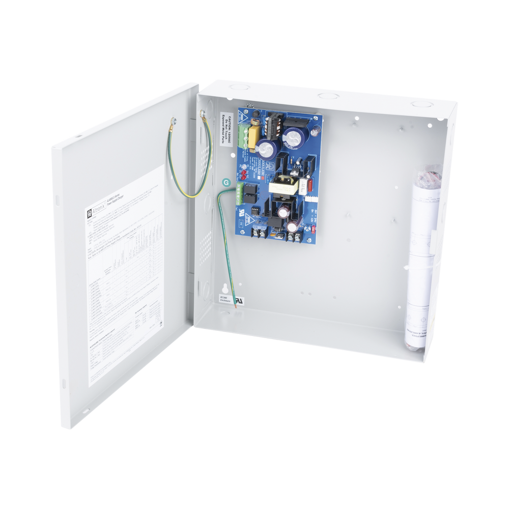 12 ó 24 Vcc @ 4 A  o 3A / fuente de alimentación / 1 salida / capacidad de baterías de respaldo / Requieren baterías.