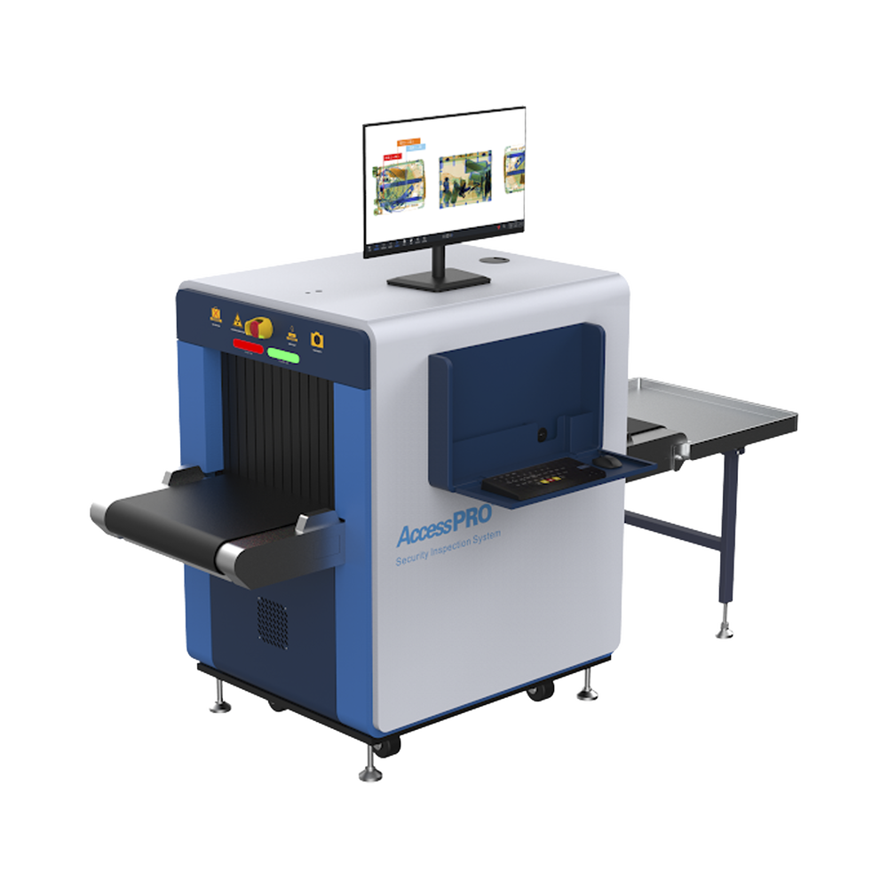 Sistema de inspección por Rayos X para equipaje de mano con túnel de 50 x 30 cms. Escaneo mejorado y detección de explosivos. Puesta en marcha y capacitación incluida