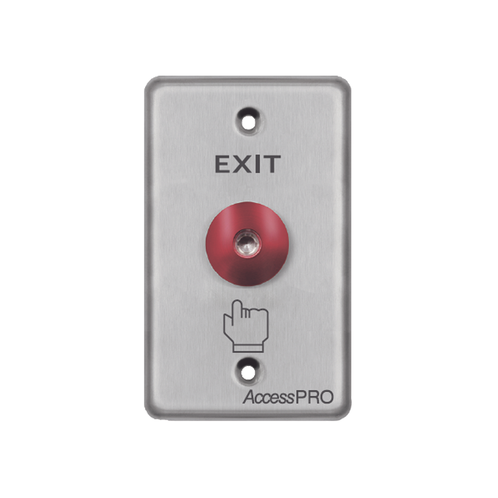 Botón tipo Hongo / Redondo Color Rojo con LED / Estético / NO y COM