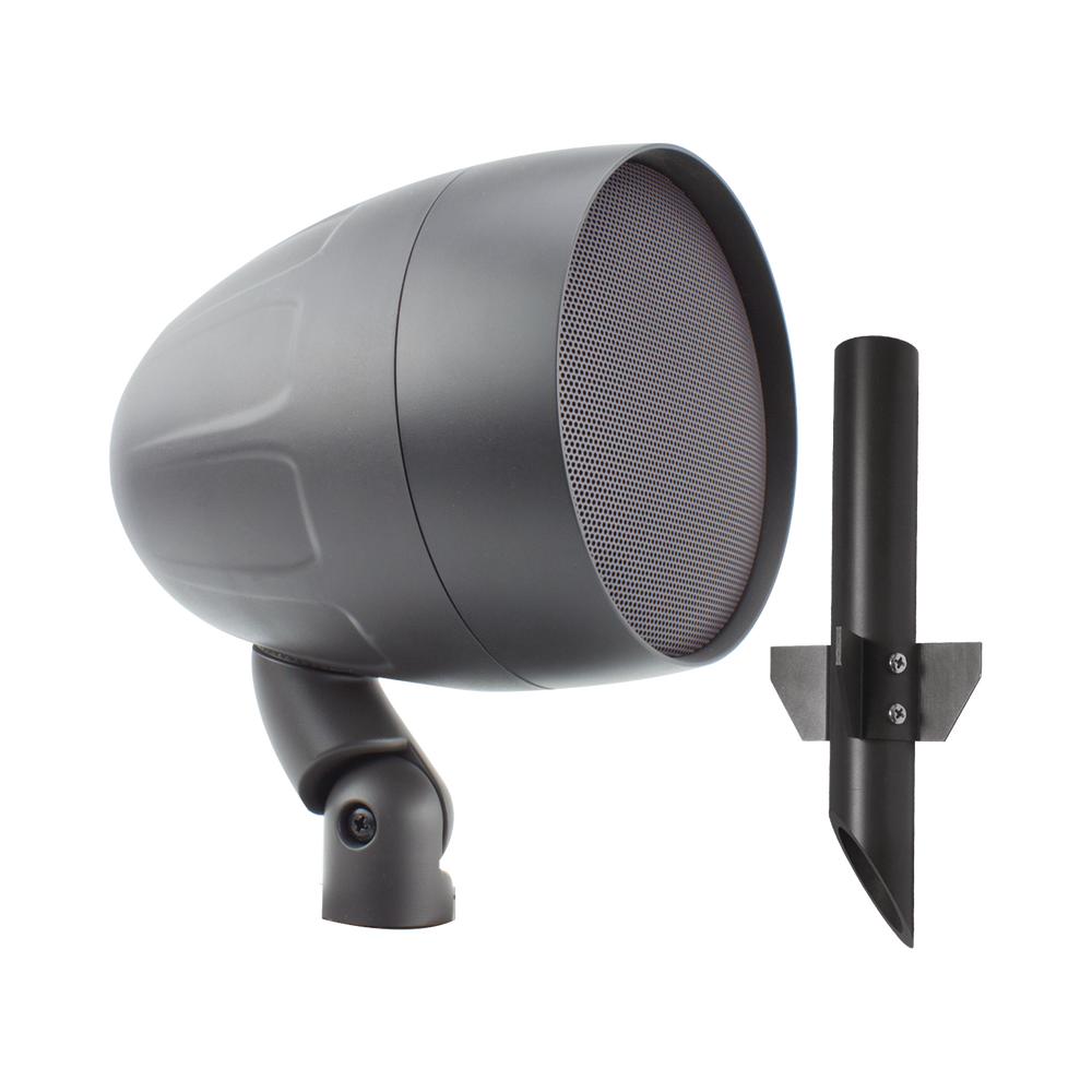 exterior | altavoz de 2 vías | Acoustiscape 6.5in | 50 Watts | 8 ohms| 70V/100V | Switchable | incluye estaca