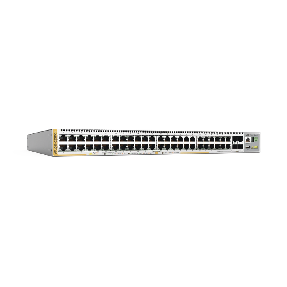 Switch PoE+ Stackeable Capa 3, 40 x 10/100/1000 Mbps + 8 x 100M/1/2.5/5G Multigigabit, 4 x SFP+ 10 G, hasta 720 W, fuente redundante
