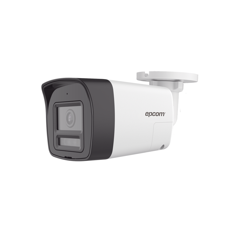 [Audio Bidireccional + Dual Light + ColorVu] Bala TURBOHD 4K (8 Megapixel) / Lente 2.8 mm / 30 mts IR EXIR + 20 mts Luz Blanca / MicrÃ³fono y Bocina Integrado / Exterior IP67 / Metal / dWDR