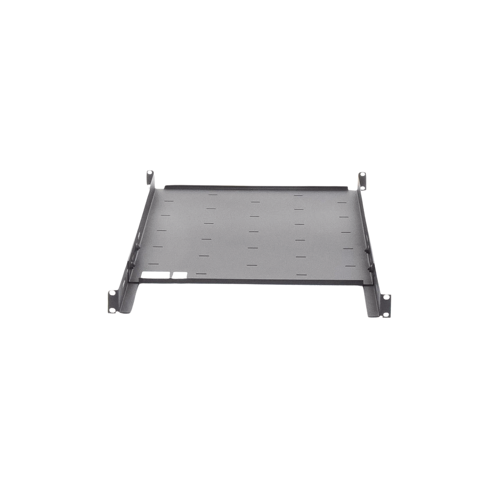 Charola Ajustable para Rack de 19" de 4 postes de 1 Unidad de Espacio. Profundidad de 633 a 816 mm