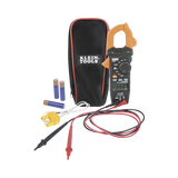 Amperímetro Digital de Gancho de Rango Automático de 400 A CA con Medidor de Temperatura.