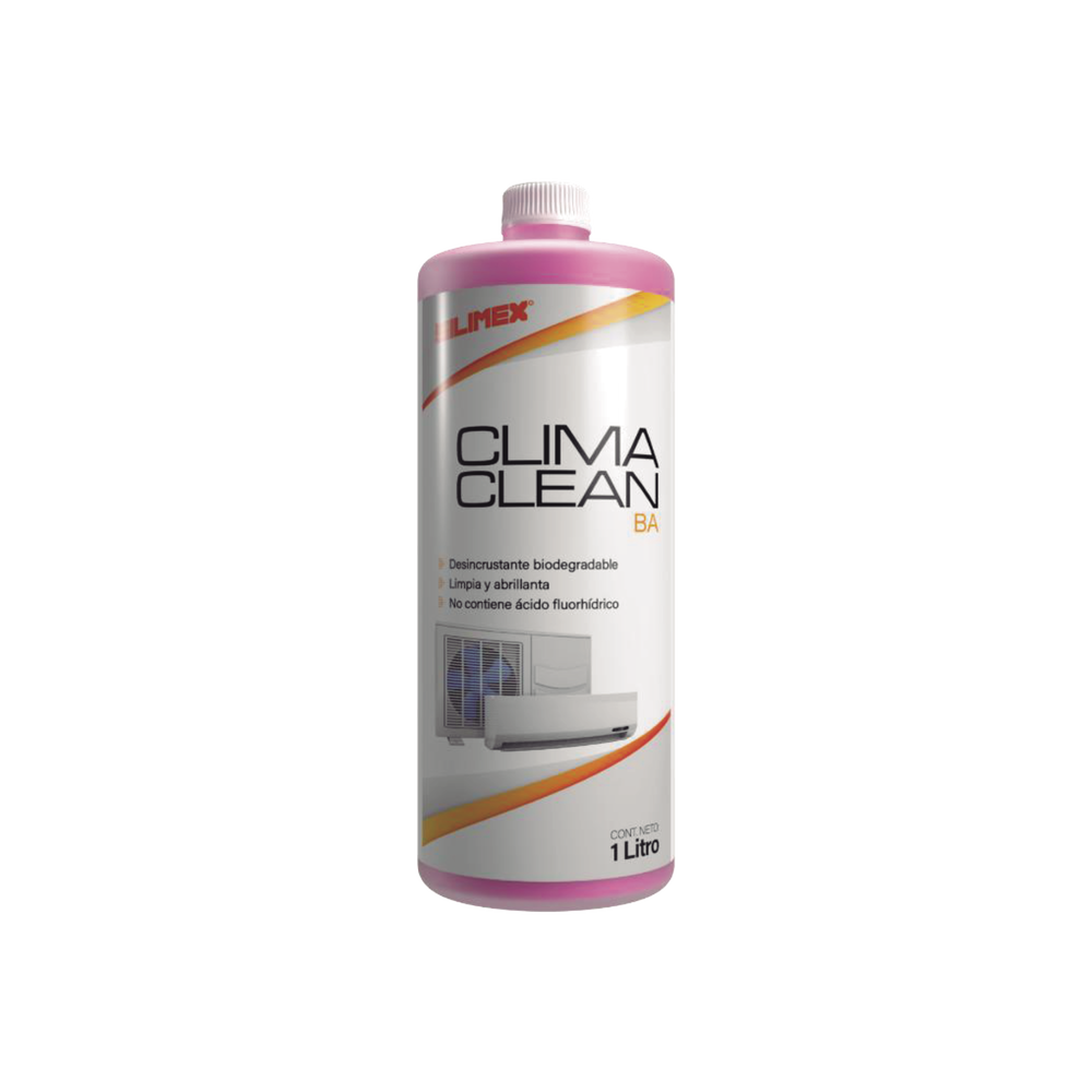 CLIMA CLEAN BA Limpiador espumoso, biodegradable y a base de agua que garantiza una limpieza profunda y profesional en serpentines de minisplits, mejorando su eficiencia y prolongando su vida útil