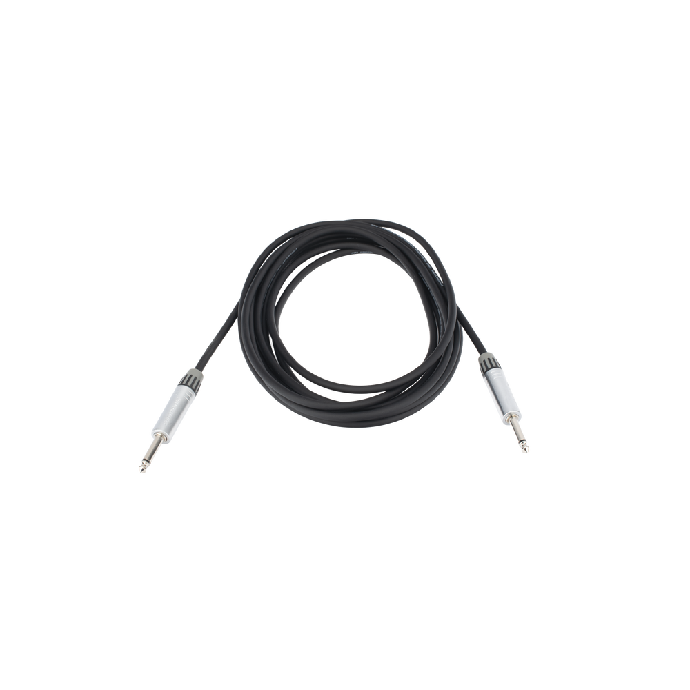 Cable de Audio | Plug 1/4 in a Plug 1/4 in Stereo | Carcasa Cromada | Conectores Seetronic | Longitud 5m
