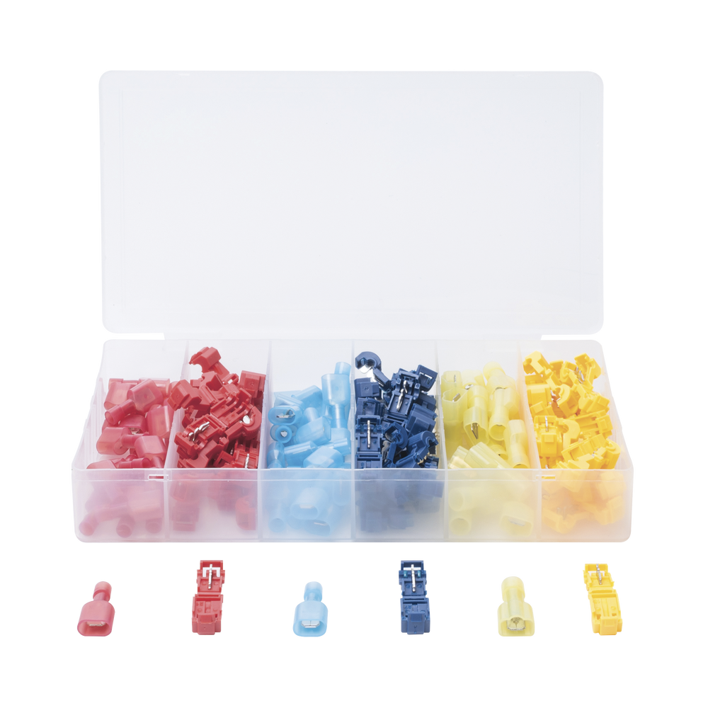 Kit de 60 Conectores para Cableado Eléctrico Tipo T-TAP / Conectores tipo Unión