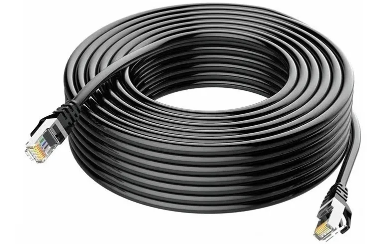 Cable Negro 30 Mts Categoría Cat6 Utp Rj45 Ethernet Internet