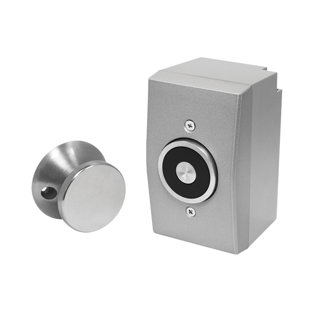 Door Holder / Magnético /  Con Montaje Superficial / 33 LBS / Uso Interior / Sin Magnetismo Residual / 3 Voltajes de Operacion