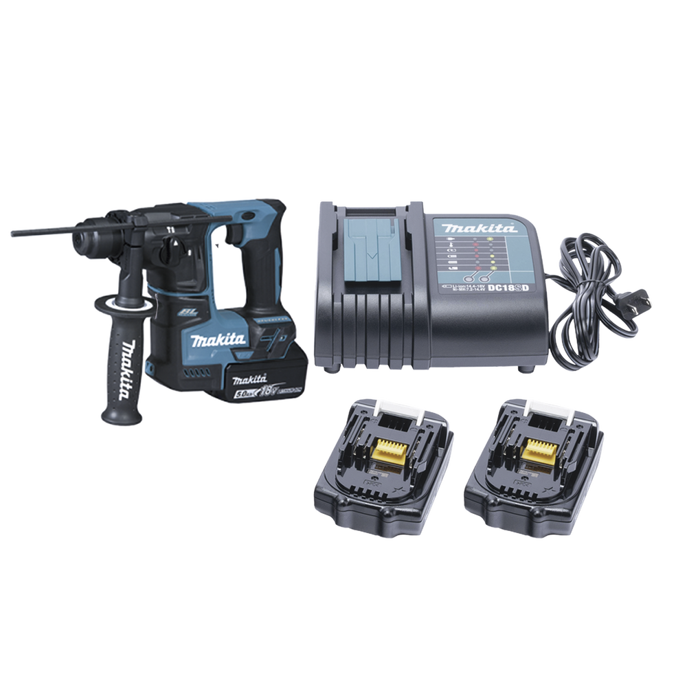 Martillo rotatorio inalámbrico con Cargador y Baterías 17 mm (11/16") Motor Sin Carbones LXT de 18V