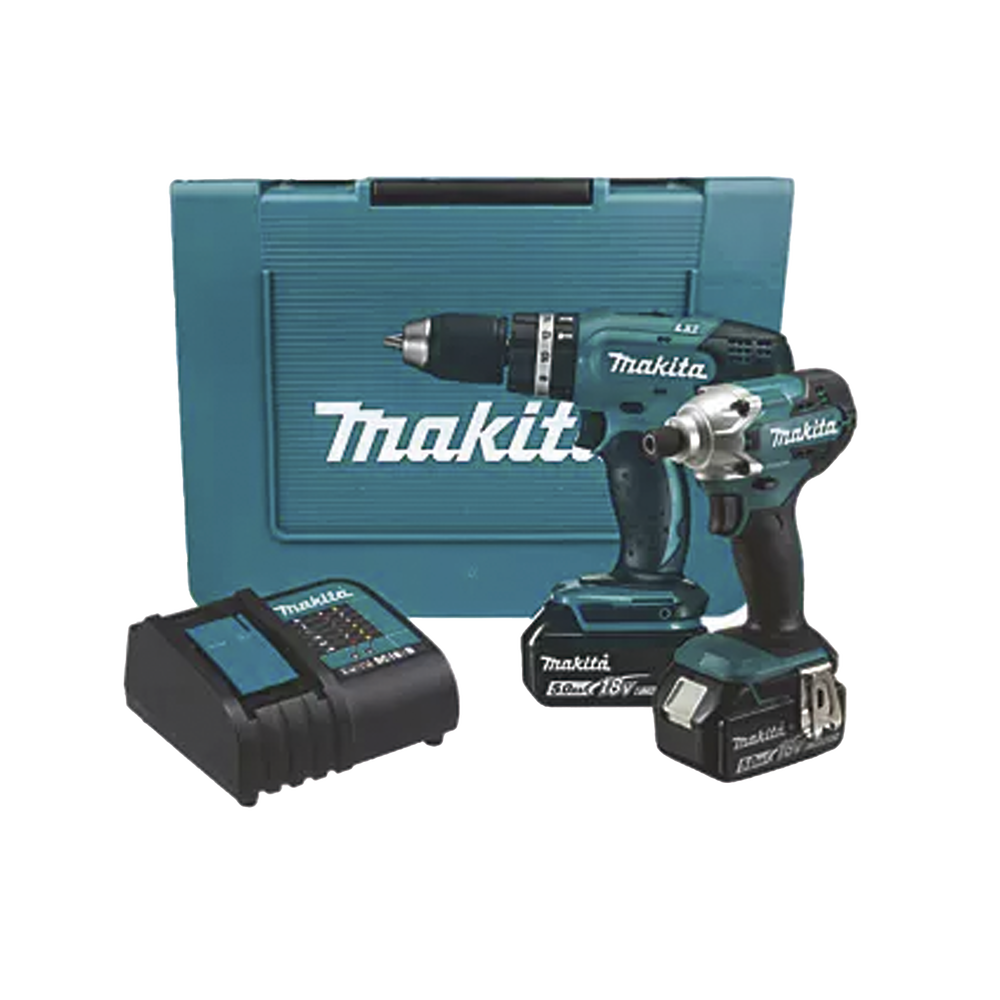 KIT(DHP453 ROTOM.+ DTD156 ATORN.IMP.) LI-ION 2 BAT 1.5 AH Y CARG C/LUZ 18V