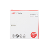 Bobina de Cable UTP 100 Mts / Cat 5E (24 AWG) / Color Blanco / PVC (CM) / Uso en Interior / 100% Cobre / Aplicaciones de CCTV y Redes de Datos